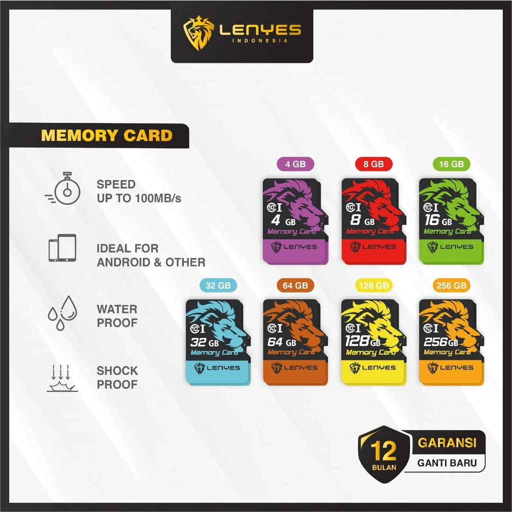 LENYES Micro SD Card 4GB/8GB/16GB/32GB/64GB/128GB High Speed Up To 90 MB/S Class 10 Memory Card