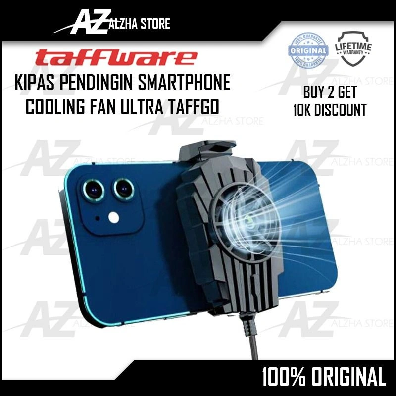 [BEST QUALITY]  KIPAS PENDINGIN SMARTPHONE COOLING FAN ULTRA TAFFGO [BIRU]