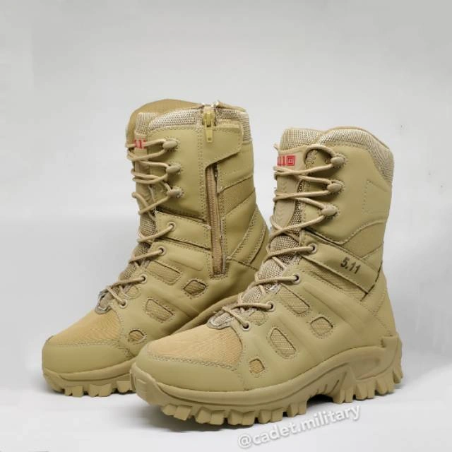 Sepatu Combat Tactical Boots PDL 511 5.11 (BARU) - Sepatu Gunung Warna GURUN