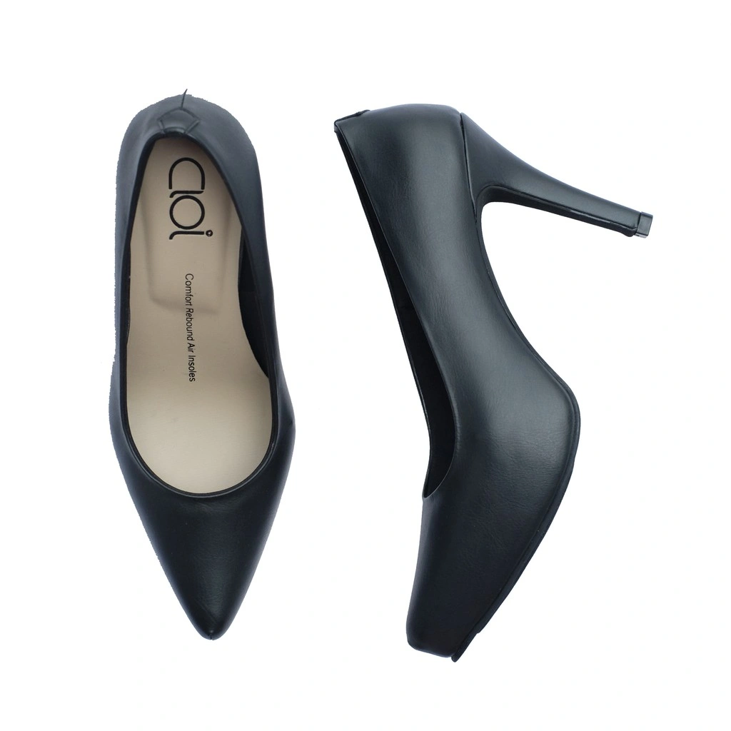 Cloi ADL 0975 women platform heels shoes 10 cm in Black Doff