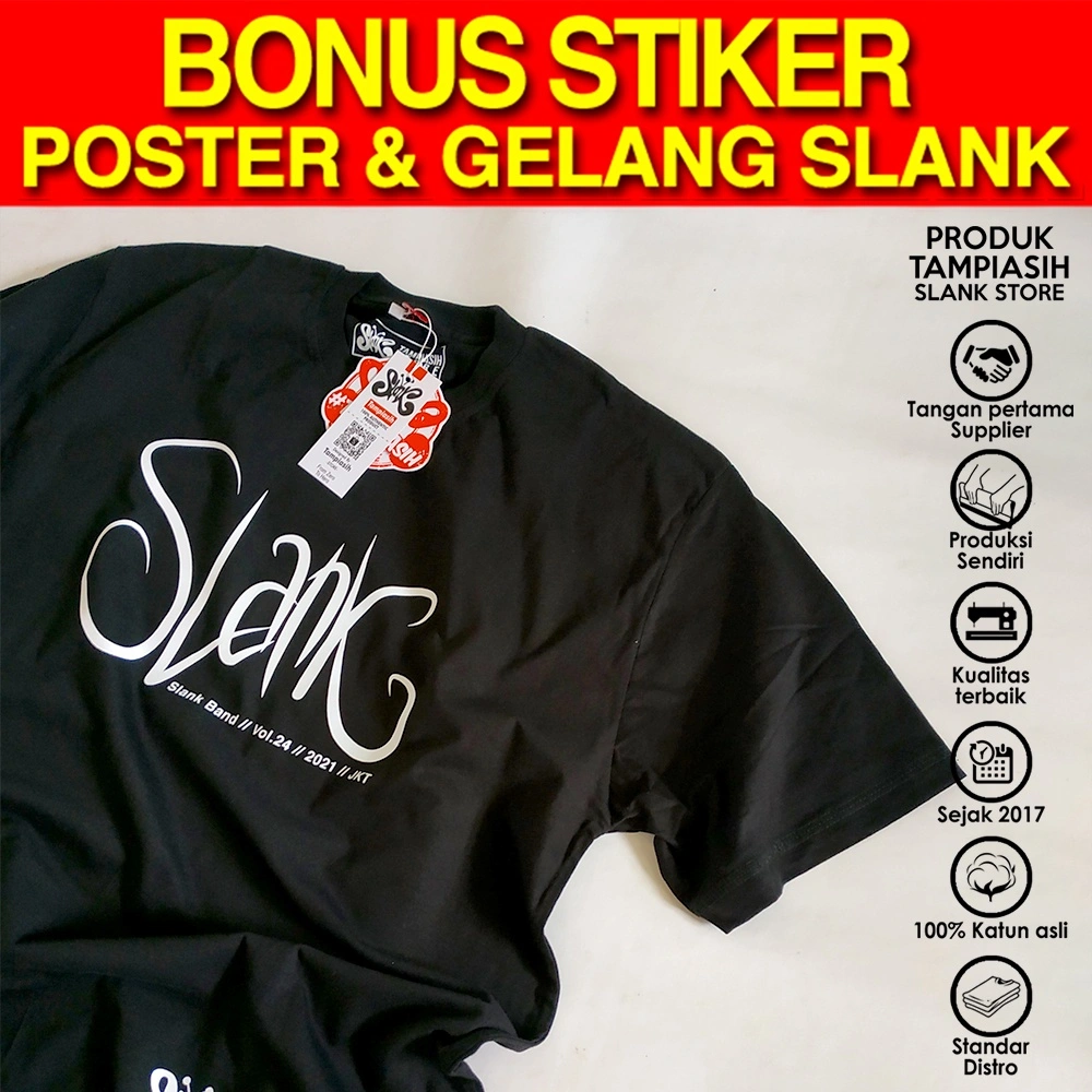 NEW NORMAL CINTA - LENGAN PENDEK - ORIGINAL MADE IN SLANKERS - BAJU KAOS SLANK - TAMPIASIH STORE P