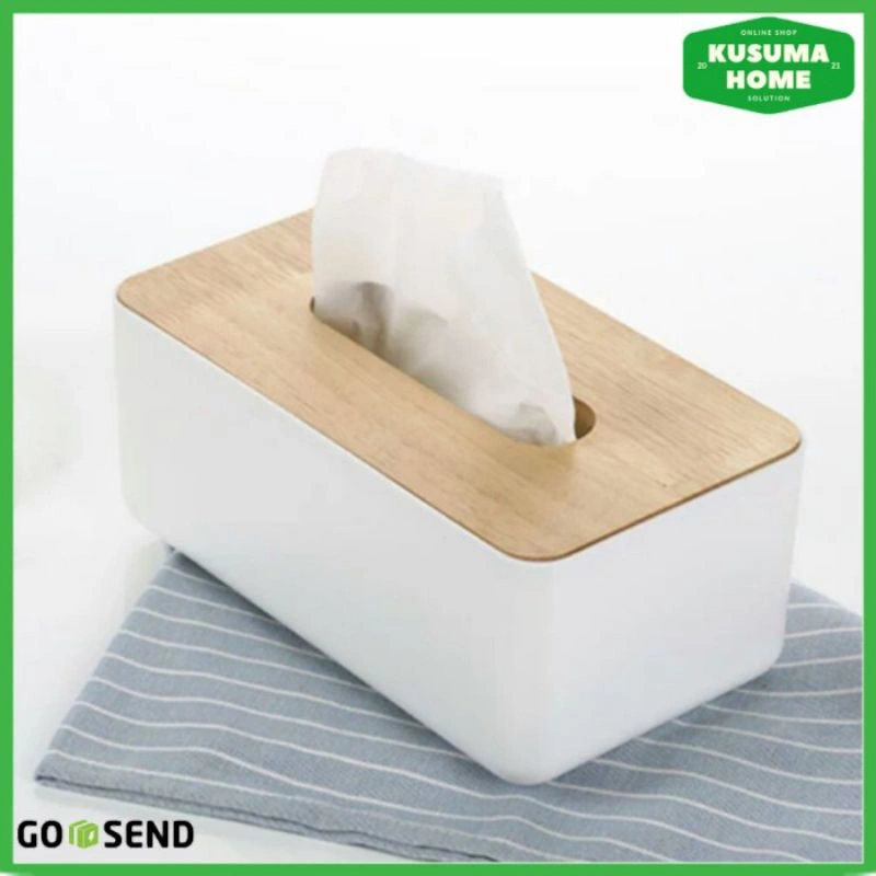 Tempat Tisu Minimalis RSCHEF Box Kotak Tissue Kayu Model 1 Slot Tissu Tisyu