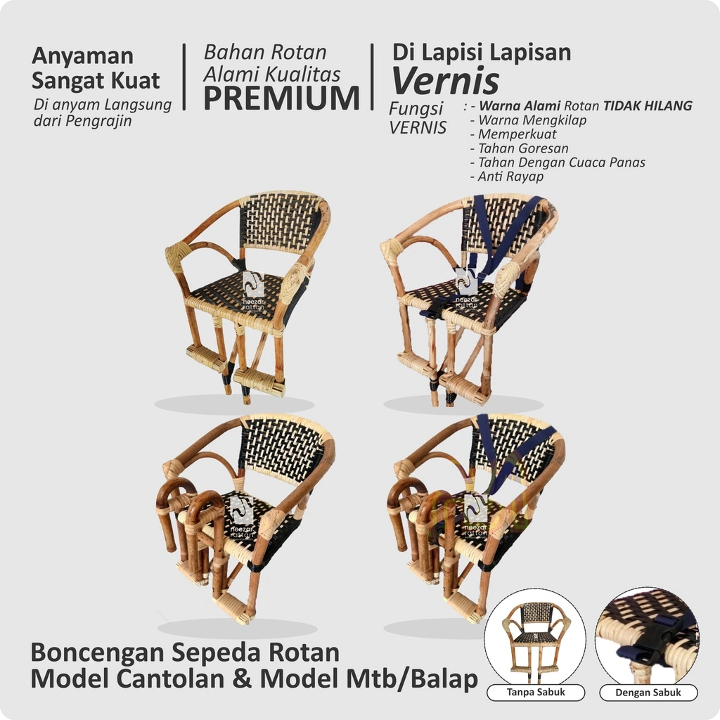 HOT SALE Kursi Boncengan sepeda Anak depan MTB, Polygon, Gunung murah Rotan
