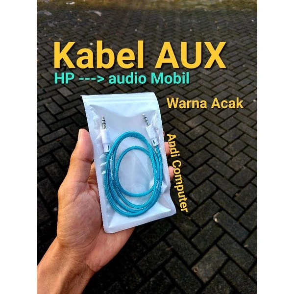 Kabel AUX HP Mobil Jack 3.5 Head Unit Car Audio