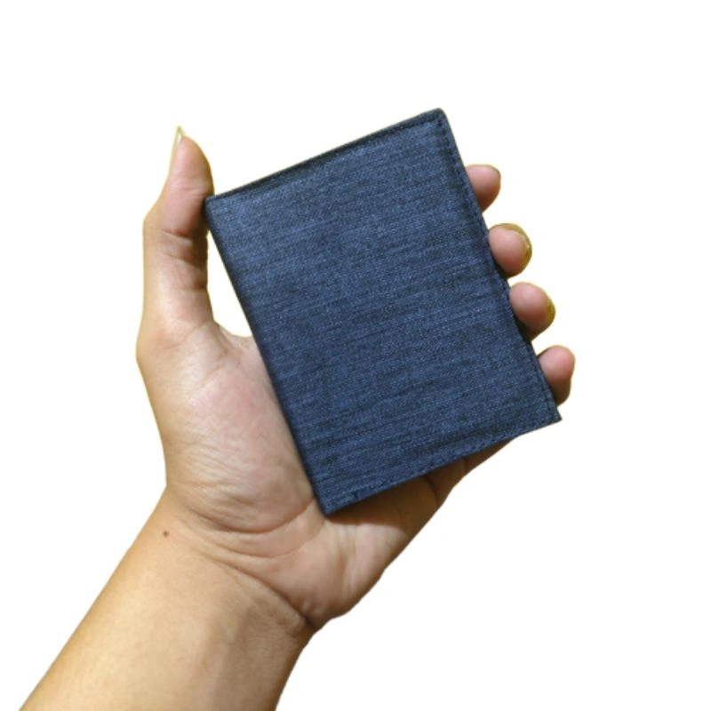 Dompet Kartu dan uang bahan denim POLOS album card organizer 18in1