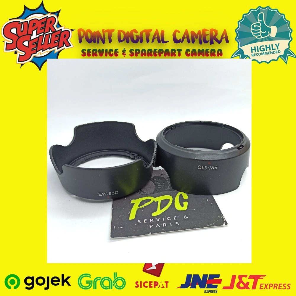 Lens Hood EW-63C Flower Ukuran 58mm Utk Canon 18-55mm STM