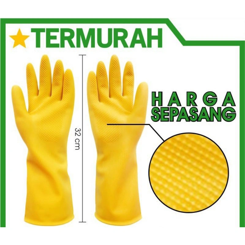 SARUNG TANGAN KARET | SARUNG TANGAN CUCI PIRING | LATEX | KIMIA