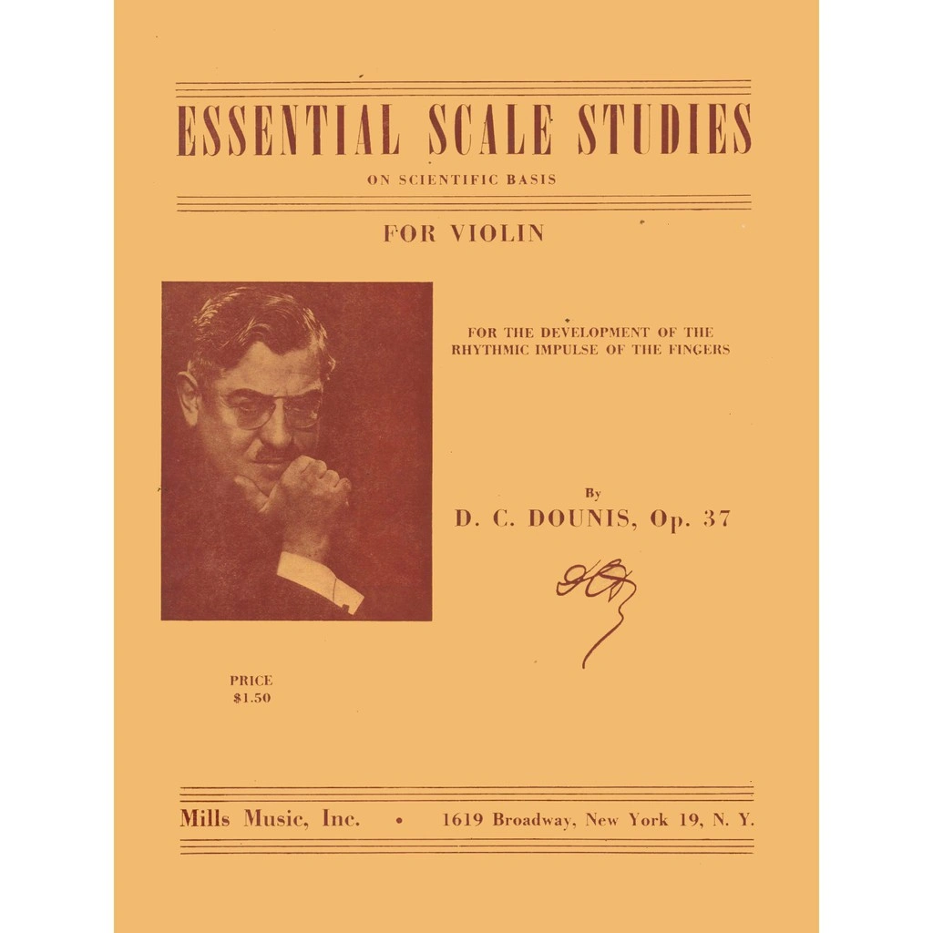 Buku Biola Essential Scale Studies for Violin - D.C Dounis Op.37