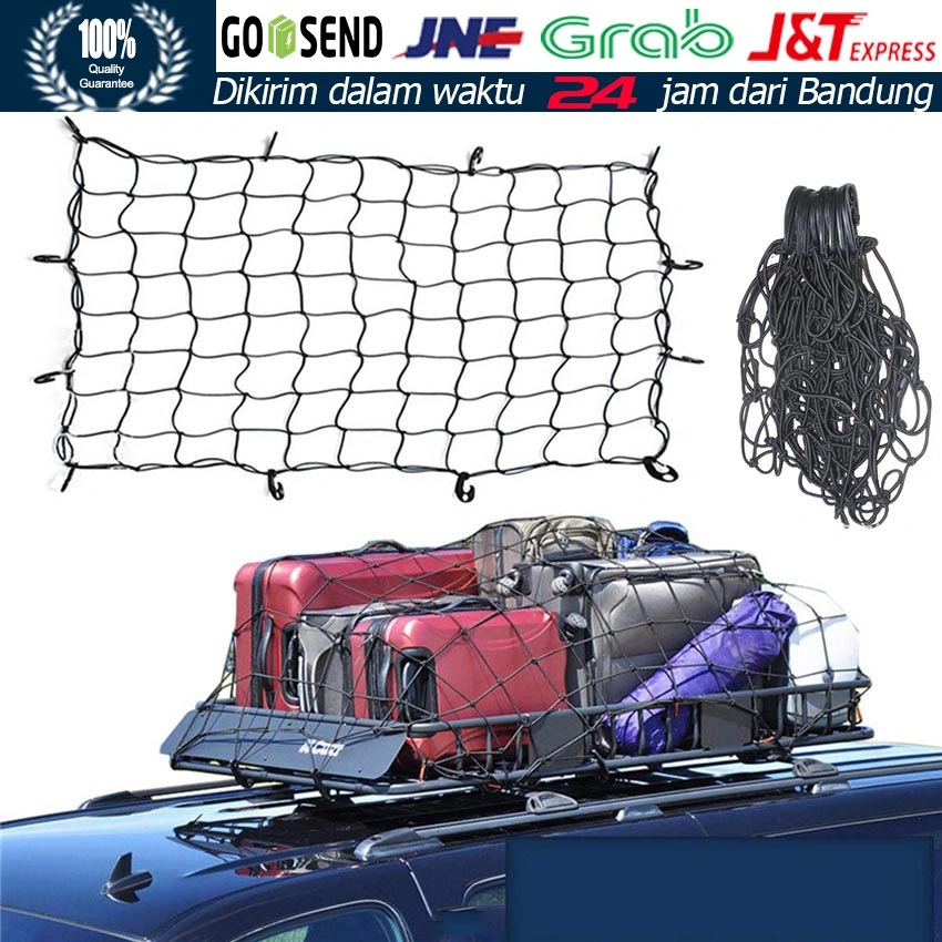120*90CM JARING ATAP MOBIL / Cargonet Atap / Tali atap mobil ROOF RACK / Jaring Bagasi Mobil
