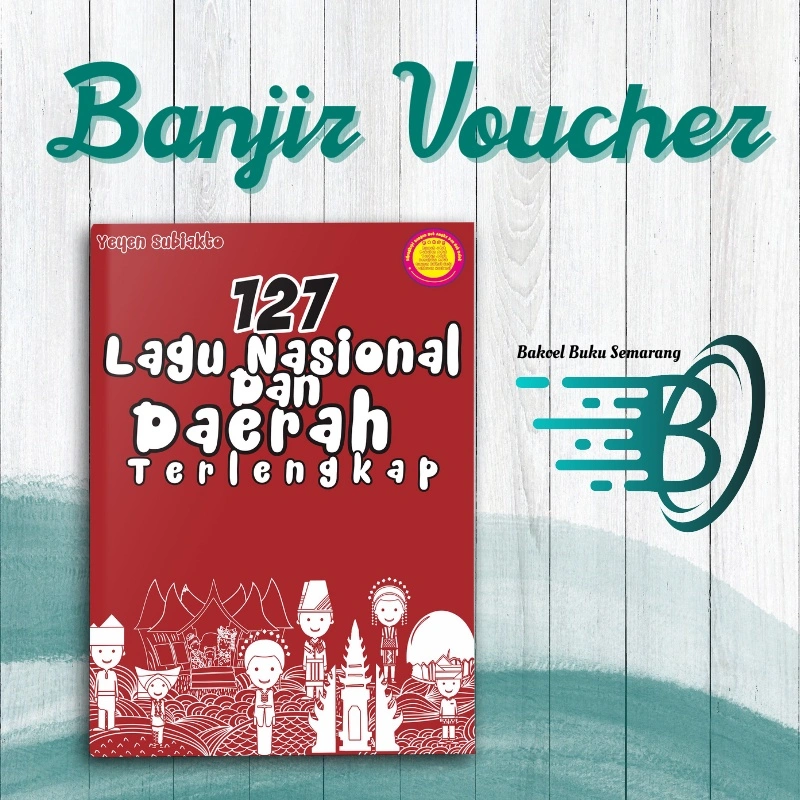 Buku Musik 127 Lagu Nasional dan Daerah Partitur Not Balok dan Angka Bisa Dimainkan Dengan Piano, Keyboard Maupun Gitar