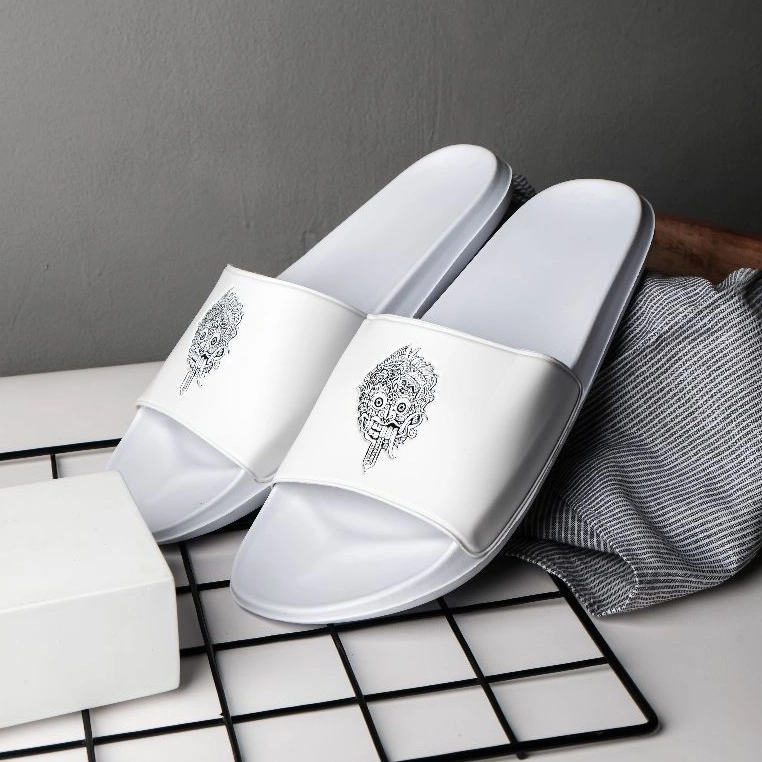 Sandal Slide Pria terbaru Slop Casual - Putih