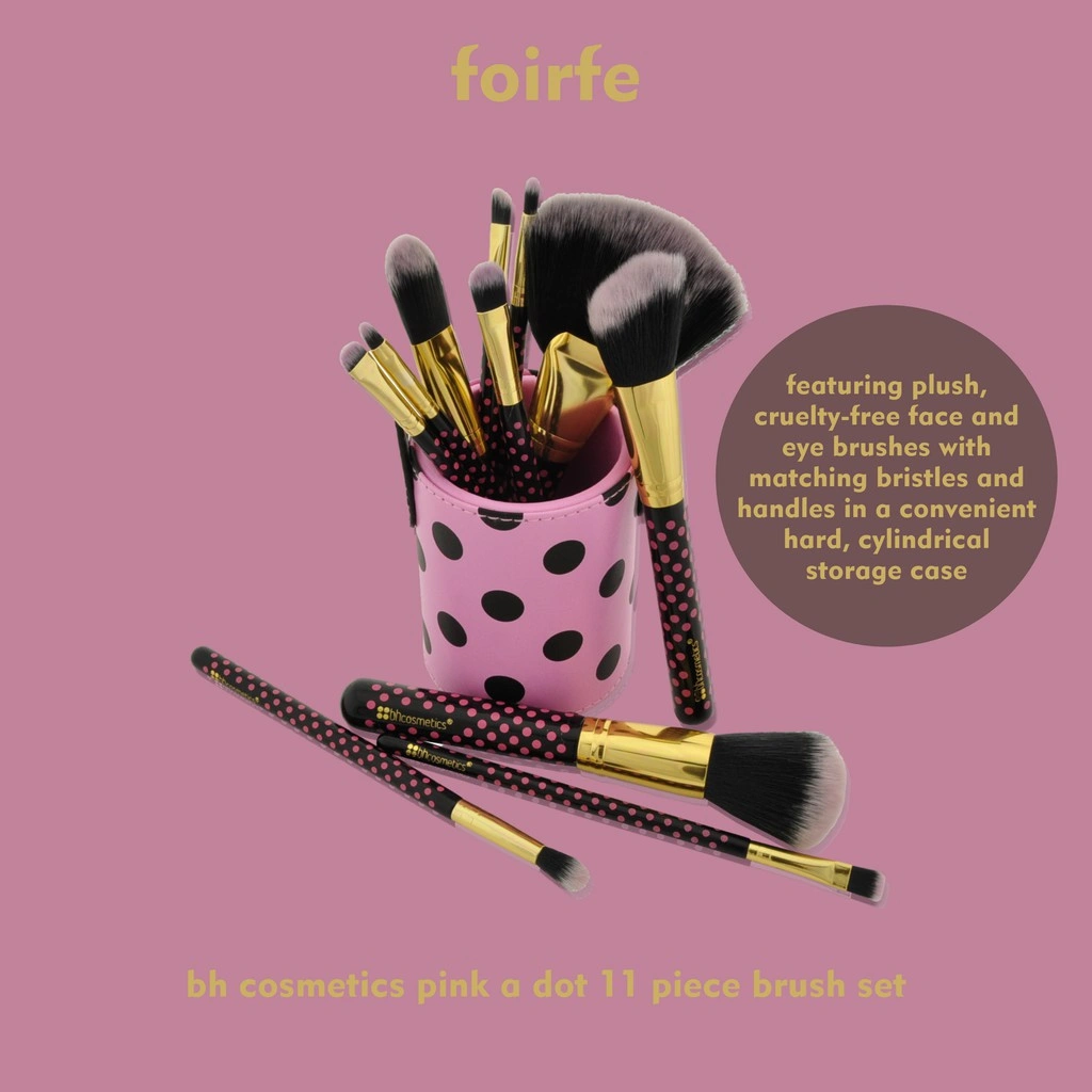 Pink A Dot - 11 Pcs High Quality Brush Set
