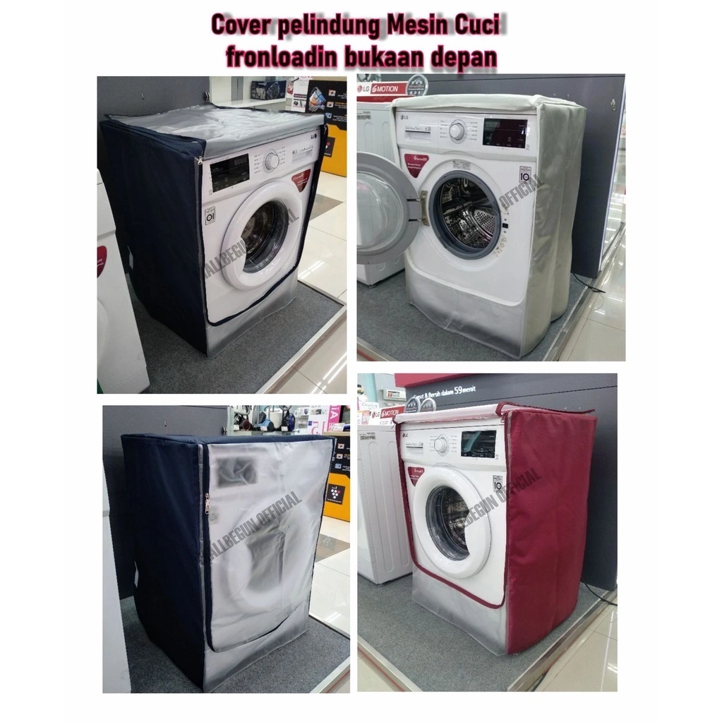 premium cover pelindung penutup mesin cuci fronloading bukaan depan/ washing machine /bukaan depan anti air anti debu  new desain
