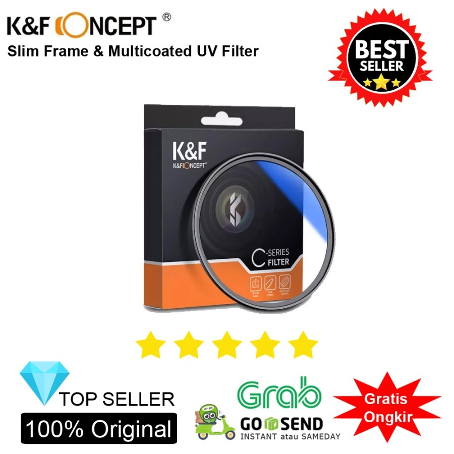 KNF MC UV Filter Protection Slim Frame with Multi Coating For Lens - 67mm