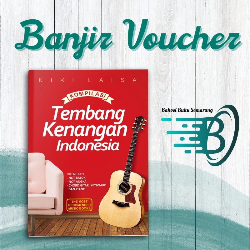 Buku Musik dan Lagu Kompilasi Tembang Kenangan Indonesia Partitur Not Balok dan Angka Bisa Dimainkan Dengan Piano, Keyboard Maupun Gitar