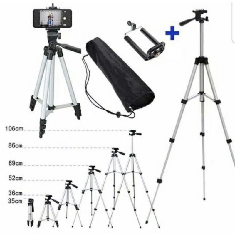 G602 TRIPOD 3110 1 METER + HOLDER U - TRIPOD 3110 TINGGI 1 METER + HOLDER U
