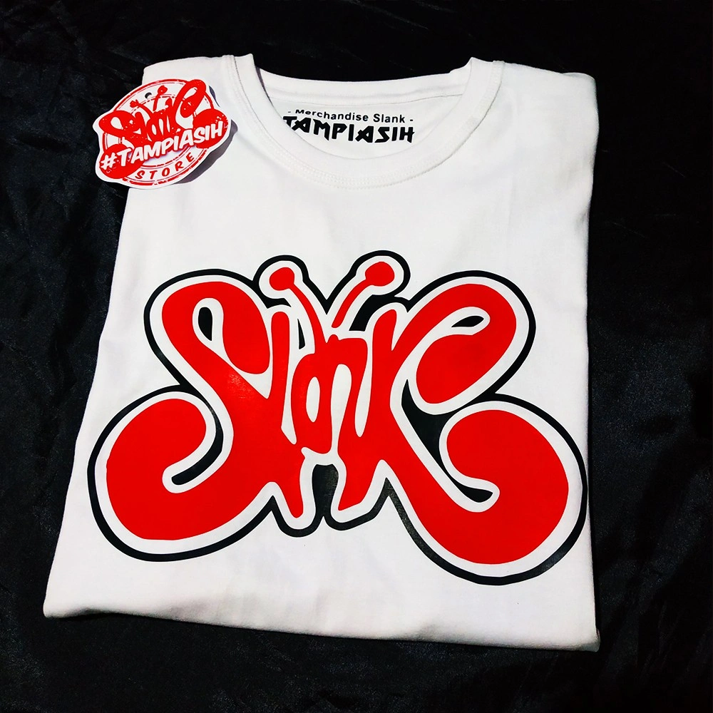 SLANK RED - LENGAN PENDEK - ORIGINAL MADE IN SLANKERS - BAJU SLANK - KAOS SLANK - TAMPIASIH STORE 57