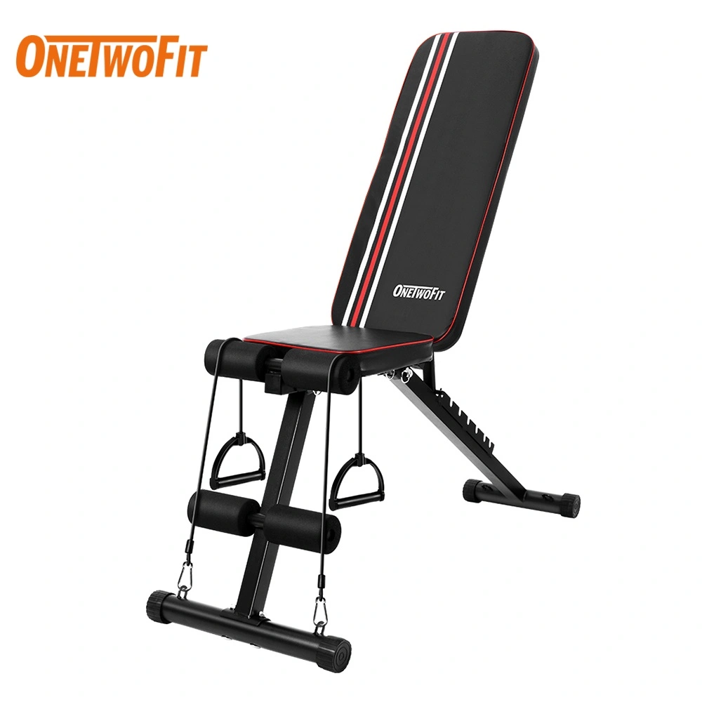 OneTwoFit Multi fungsi Sit Up Bench Decline Abdominal Peralatan Bangku Dumbbell Stoll Alat Olahraga Rumaha