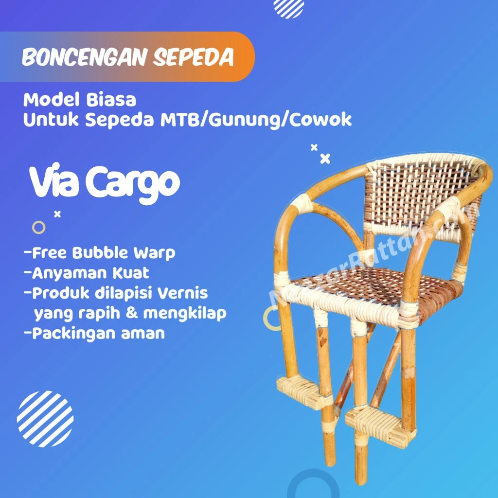 Kursi Boncengan sepeda Anak depan MTB, Polygon, Gunung murah Rotan