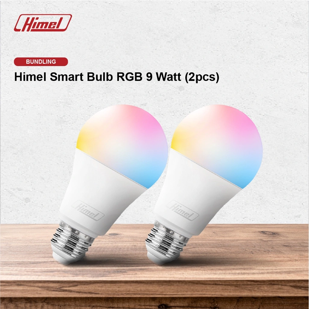 Bundle Himel Smart Bulb 9Watt (2Pcs)