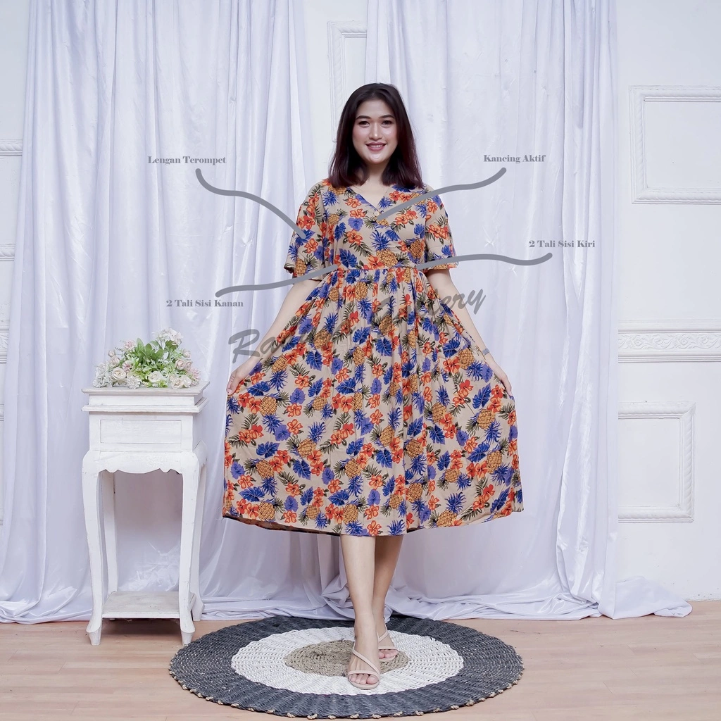 DRESS KIMONO BUSUI/DRESS IBU HAMIL/DASTER KIMONO