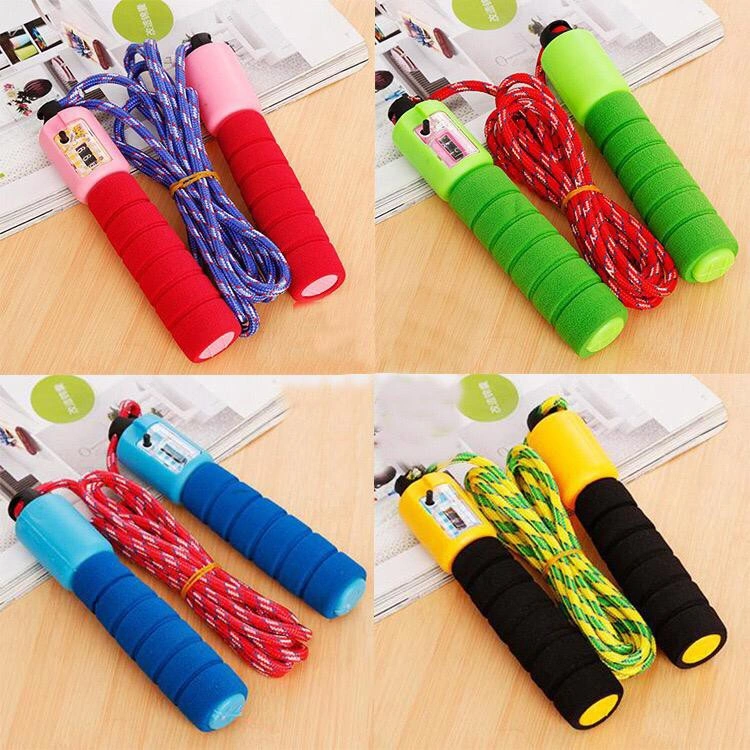 AGB - ATSL29 Tali Skipping Dengan Penghitung / Jump Rope Olahraga Lompat Tali Import