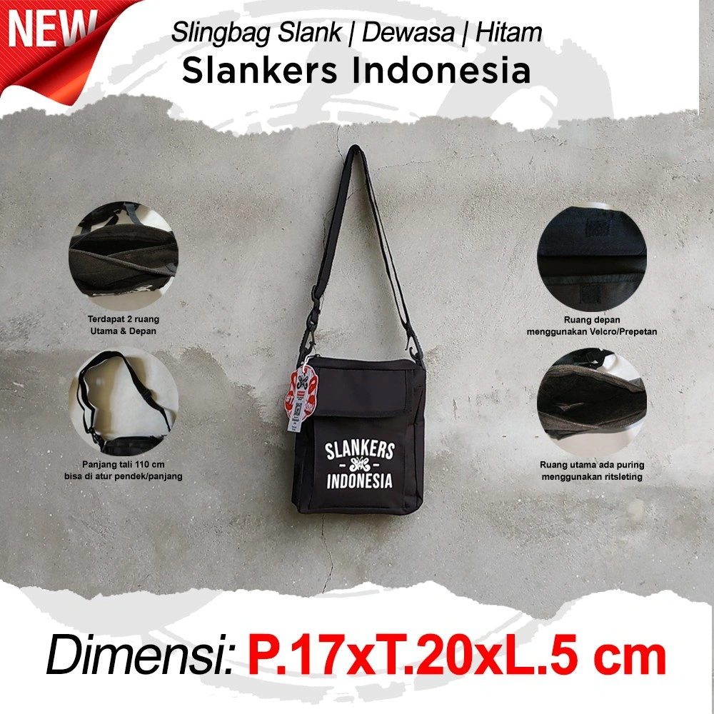 SLANKERS INDONESIA- SLINGBAG SLANK – TAS SLANK – MINI SELEMPANG SLANK - 100% ORIGINAL MADE IN SLANKERS - TAMPIASIH STORE