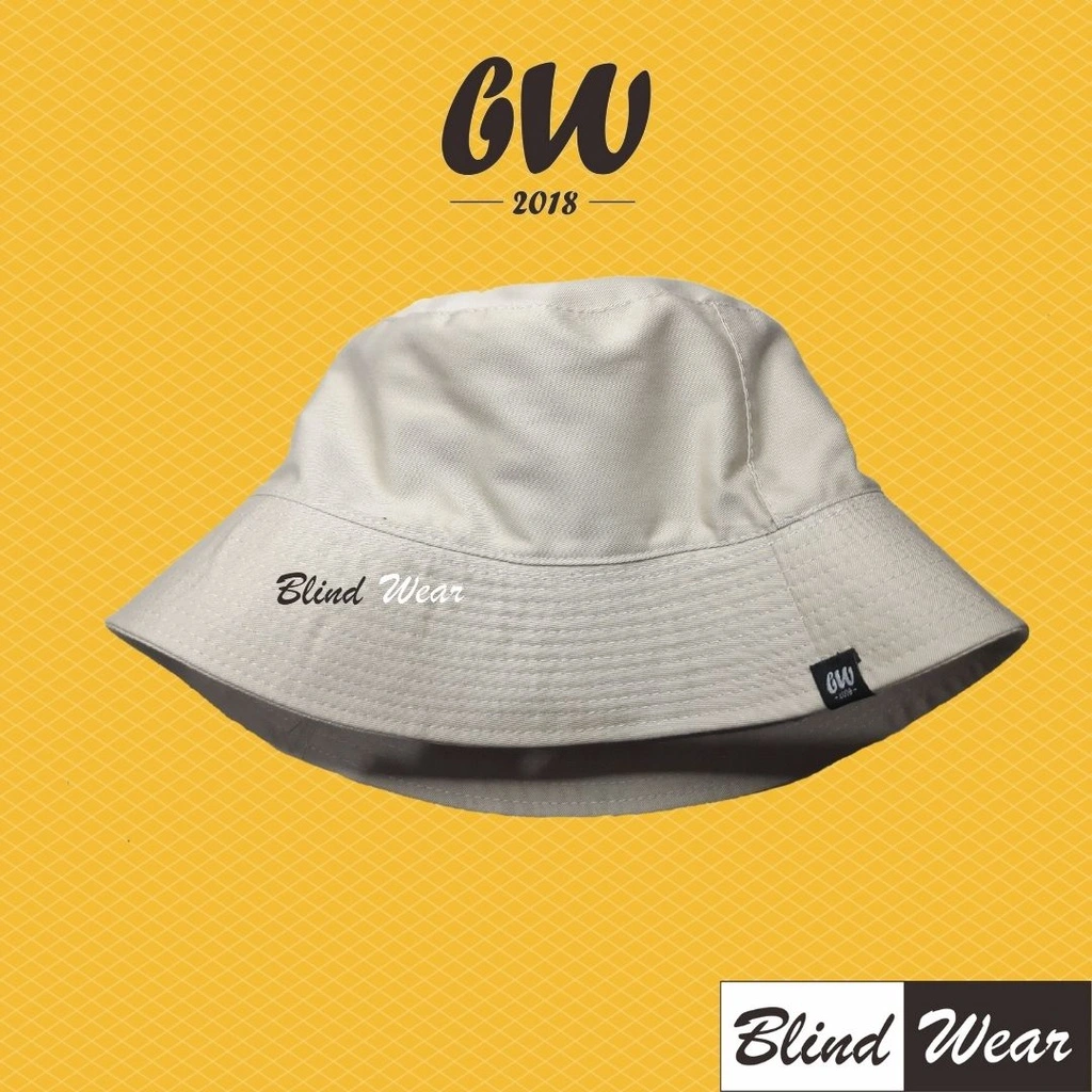 Topi Bucket Polos Bolak Balik Pria Wanita