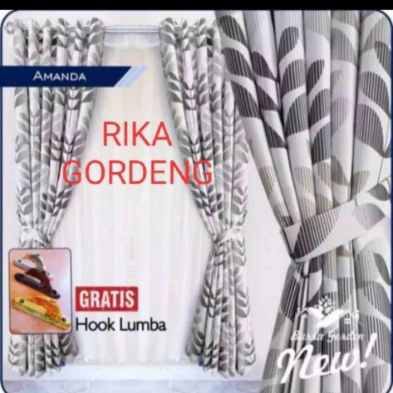 GORDEN BLACKOUT AMANDA HITAM Gordenjendela gorden minimalis gorden pintu Gorden murah Gordeng import