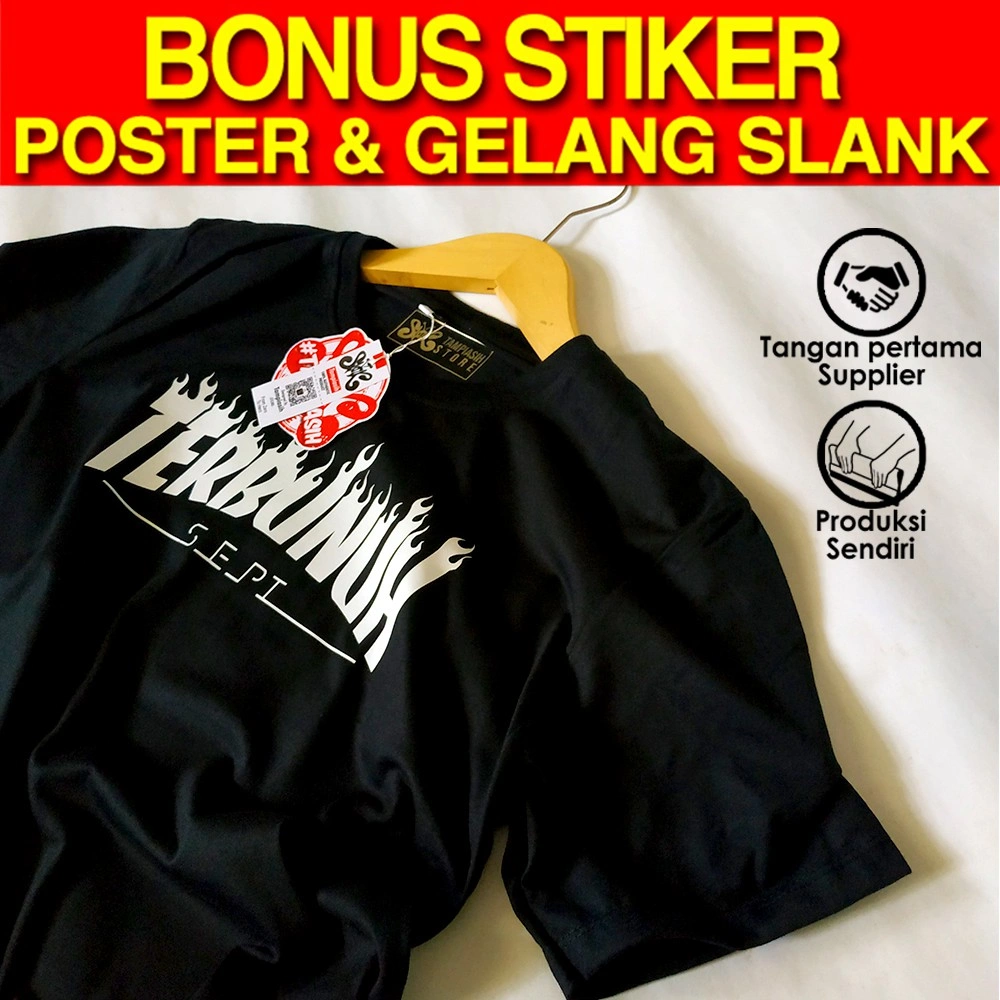 TERBUNUH SEPI - LENGAN PENDEK - 100% ORIGINAL MADE IN SLANKERS - BAJU KAOS SLANK - TAMPIASIH STORE