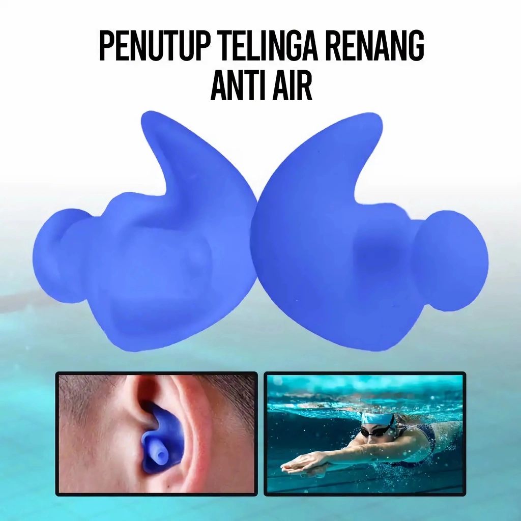 APEN Penutup Telinga Renang Anti Air Earplug Perlengkapan Barang Unik - 00NT