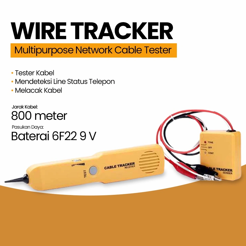 Cable Tester Multipurpose Multifungsi Wire Tracker