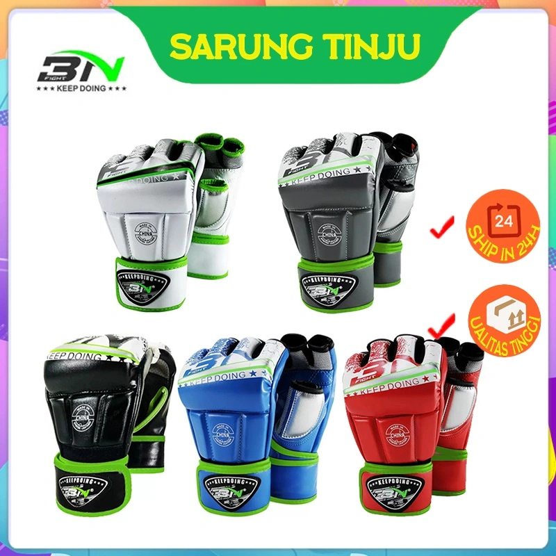 Sarung Tinju MMA / SARUNG TANGAN UFC BN / Sarung Tangan Muay Thai / Boxing Gloves / Sarung Tangan Setengah Jari