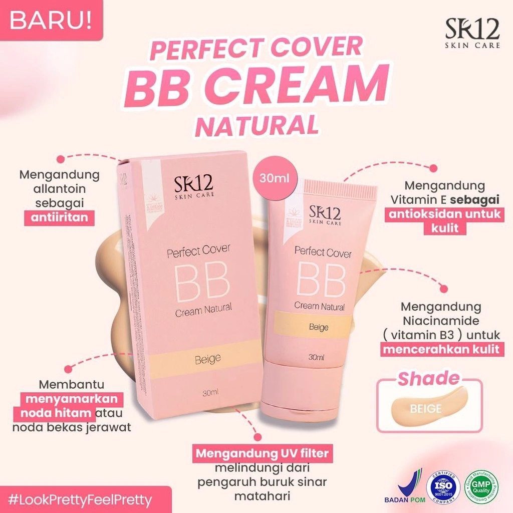 SR12 Perfect Cover BB Cream Natural Beige 30ml