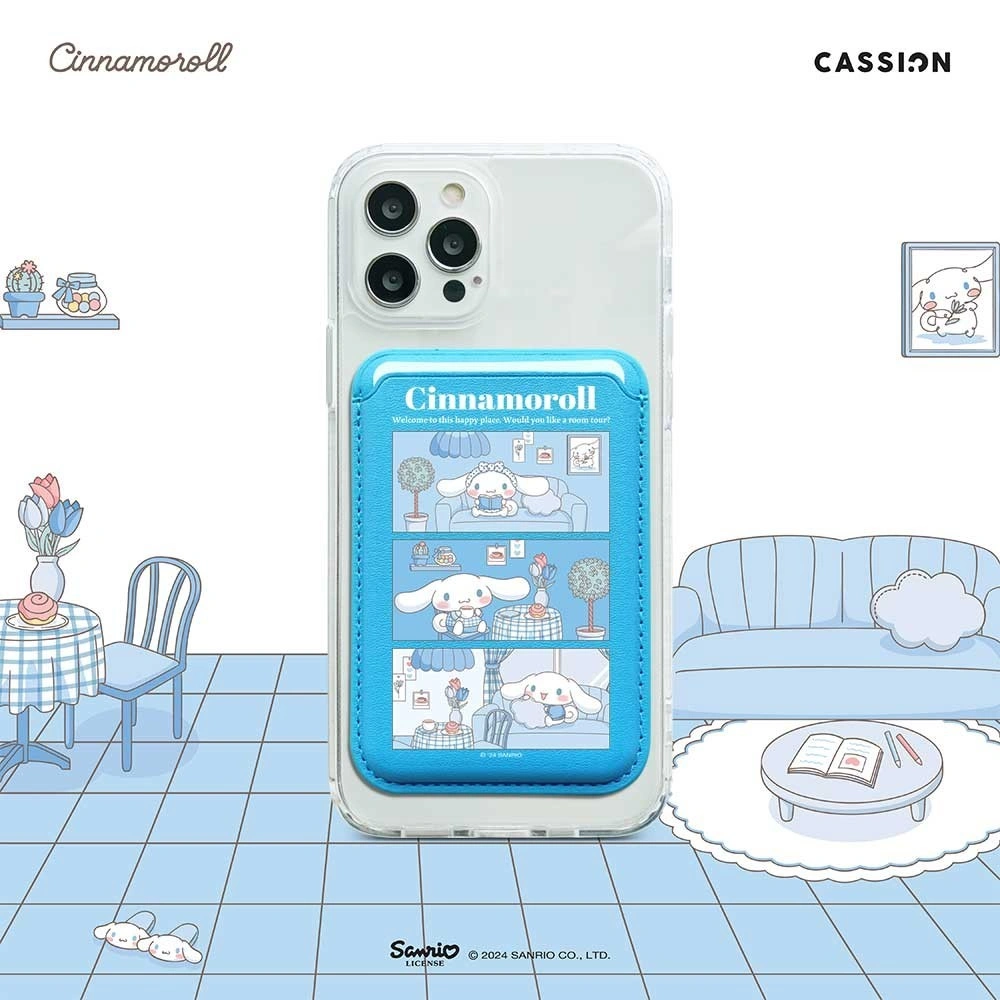 Card Wallet Pocket Holder Dompet Kartu Magnetic Cassion Care For Yourself - Cinnamoroll Edition