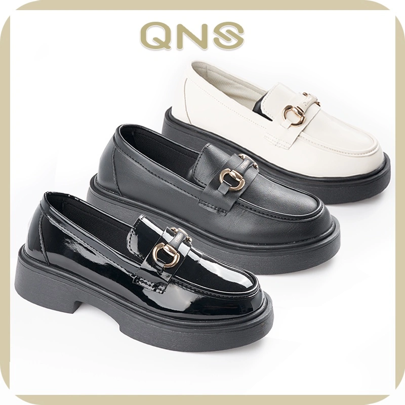 QNS Sepatu Pantofel Wanita Hitam Sepatu Docmart Sepatu Oxford Lolita MaryJane Shoes Sepatu Paskibra Wanita QN603 COD