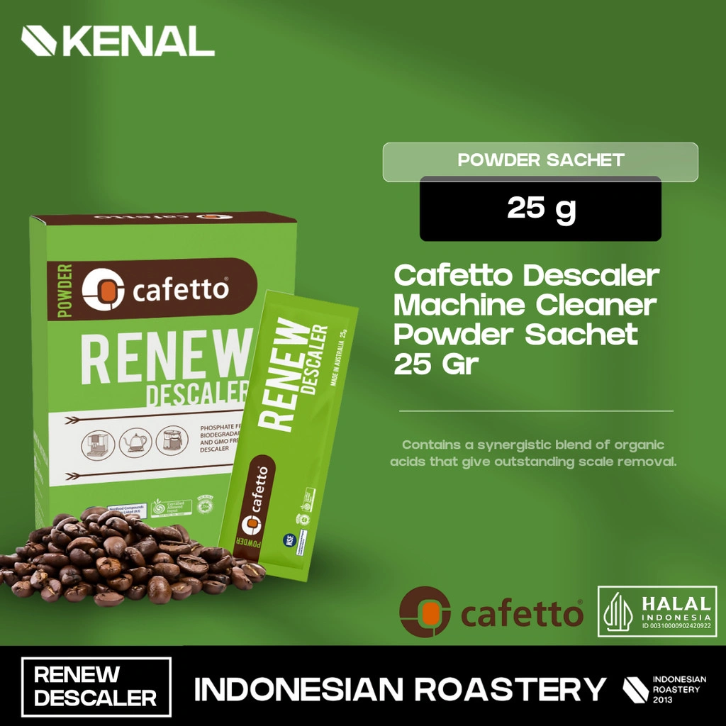 Cafetto Descaler Machine Cleaner Powder Sachet 25 Gr