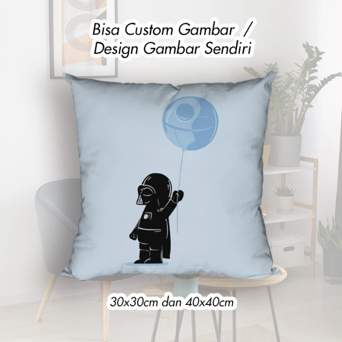 Disney / Lucas film Star Wars : Darth Vader & Death Star - ini bukan link Bantal Custom, Tapi bisa Custom Bantal/ Bantal Sofa/ Bantal Dekorasi