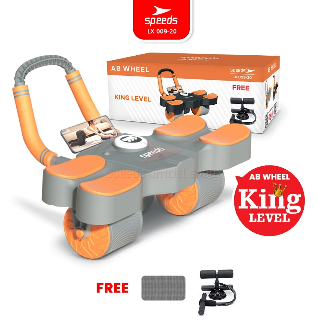 SPEEDS AB Wheels Plank Trainer Ab Roller 2 Roda Automatic Rebound 2in1 Abdominal Treatment Fitness Gym 009-20 ABU