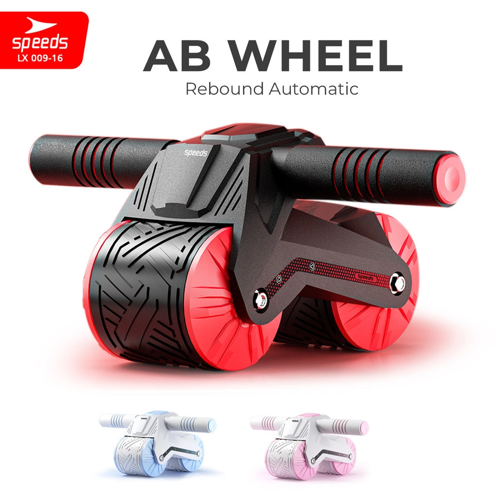 SPEEDS Ab Wheel / Ab Roller Double Wheel / Abdominal Roller / Alat Push Up Stand Bar Alat Gym / Alat Sit Up 009-16