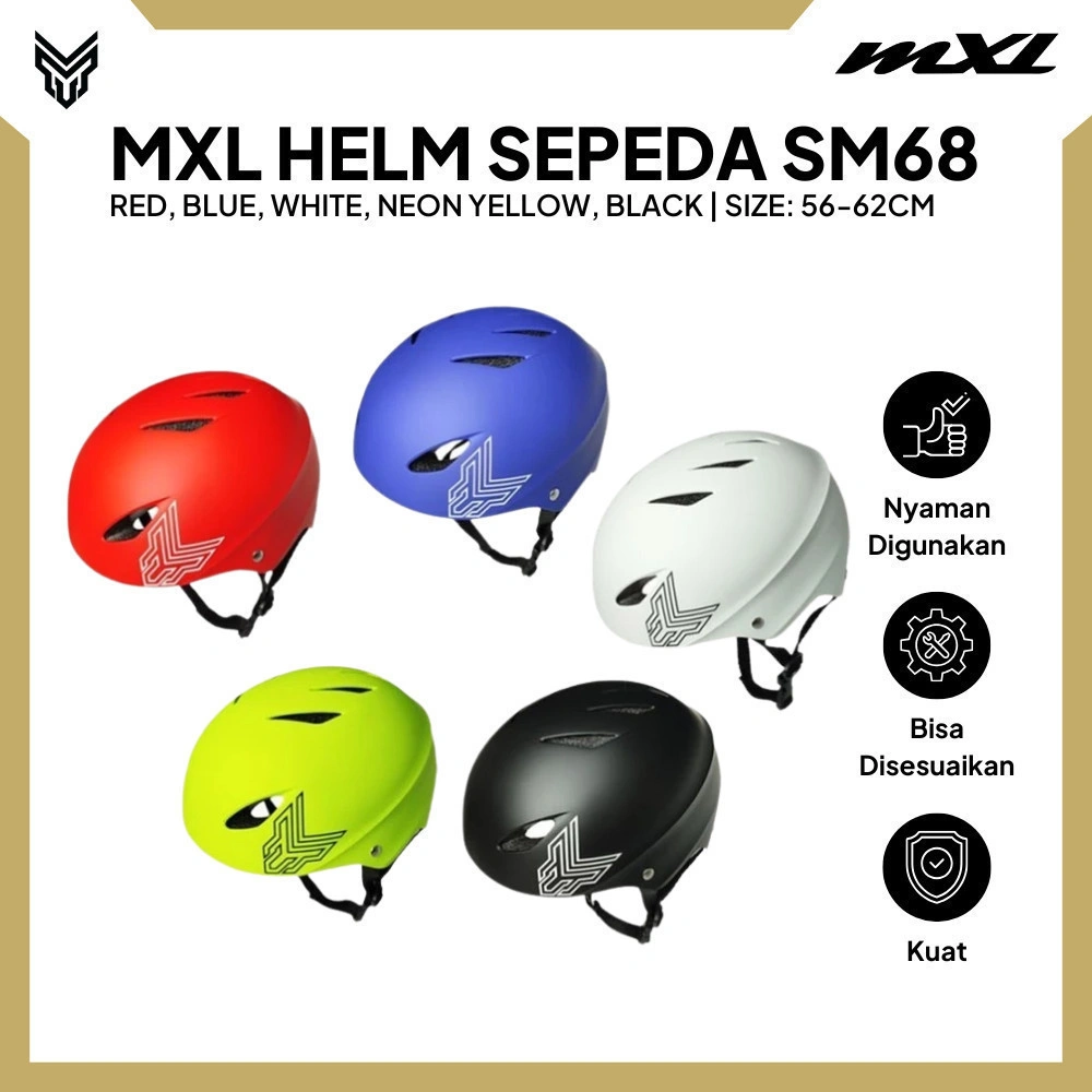 MXL Helm Sepeda Batok SM86 Cycling Helmet Pelindung Kepala Dewasa Unisex