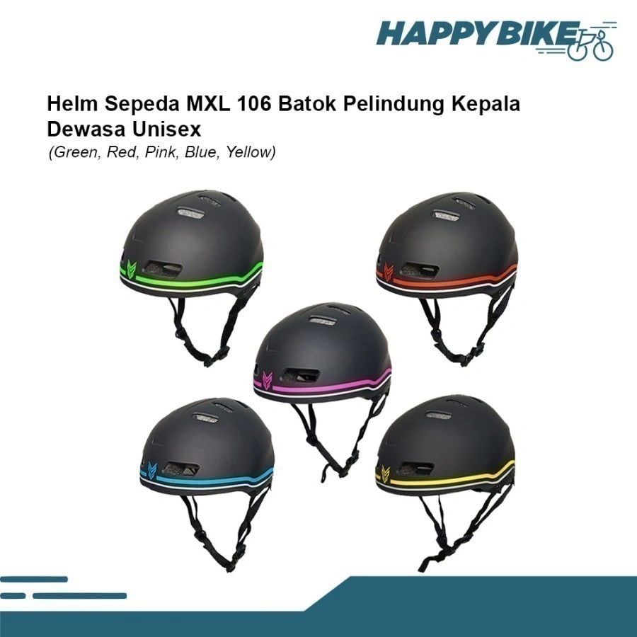MXL Helm Sepeda Lipat, Road Bike, MTB, Rafting, Climbing, Skateboard, sepatu Roda 106 Bicycle Helmet Safety Pelindung Kepala Cycling Dewasa Unisex
