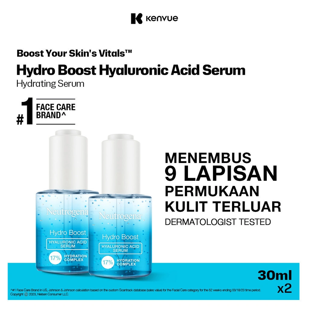 Neutrogena Hydro Boost Hyaluronic Acid Serum 30ml - Isi 2