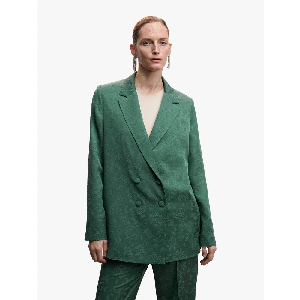 MANGO - BLAZER TOPETI - GREEN - XS