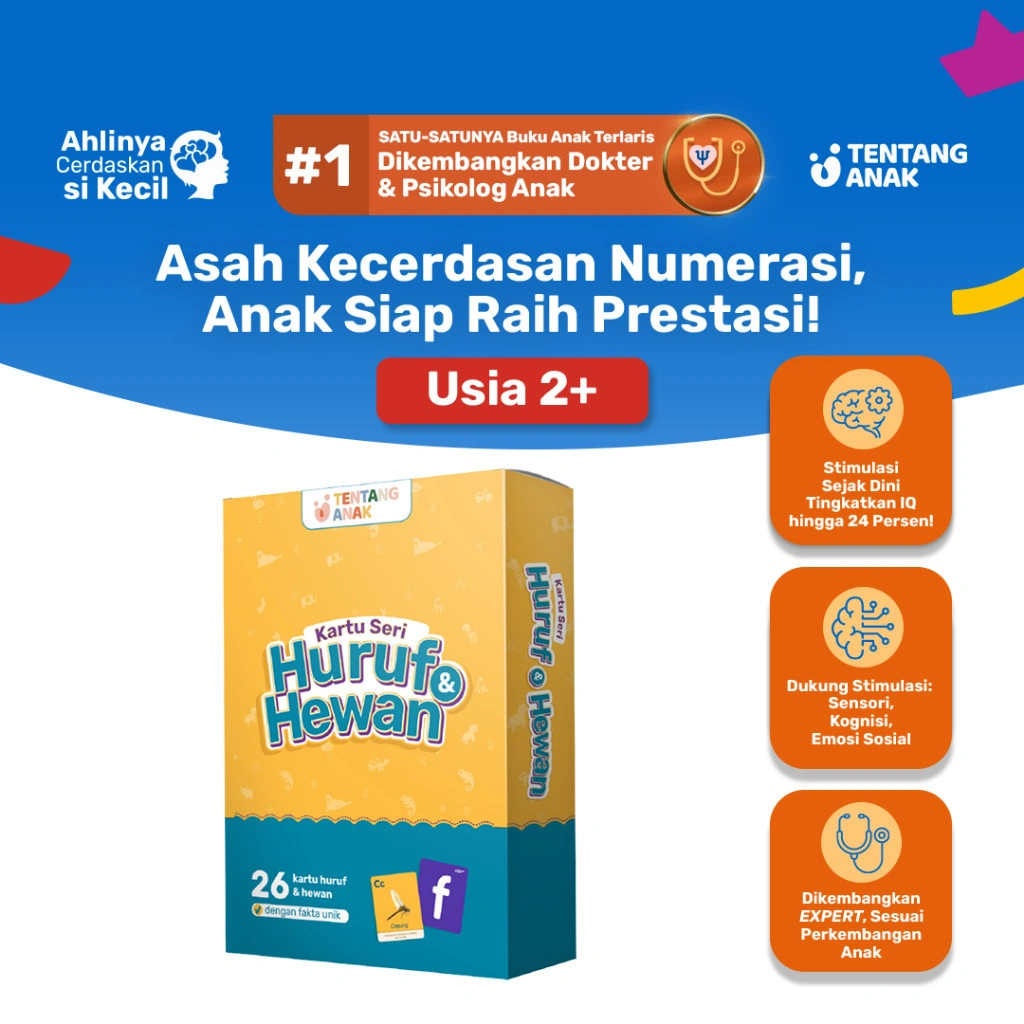 Tentang Anak - Flashcard Huruf & Hewan l Mainan Edukasi Anak 2-5 tahun