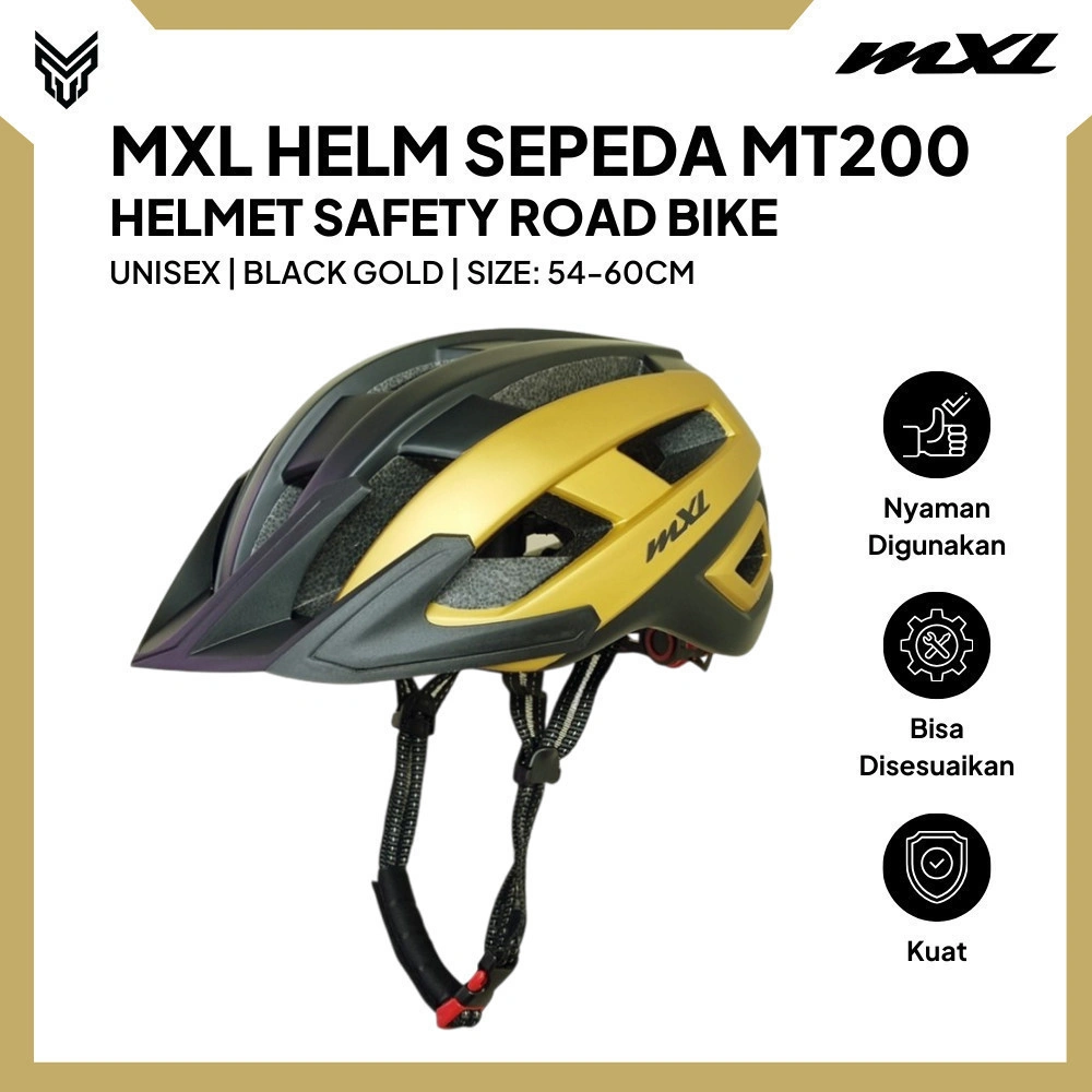 MXL HELM SEPEDA MT200 HELMET SAFETY SEPEDA LIPAT MTB BICYCLE PELINDUNG KEPALA DEWASA UNISEX CYCLING