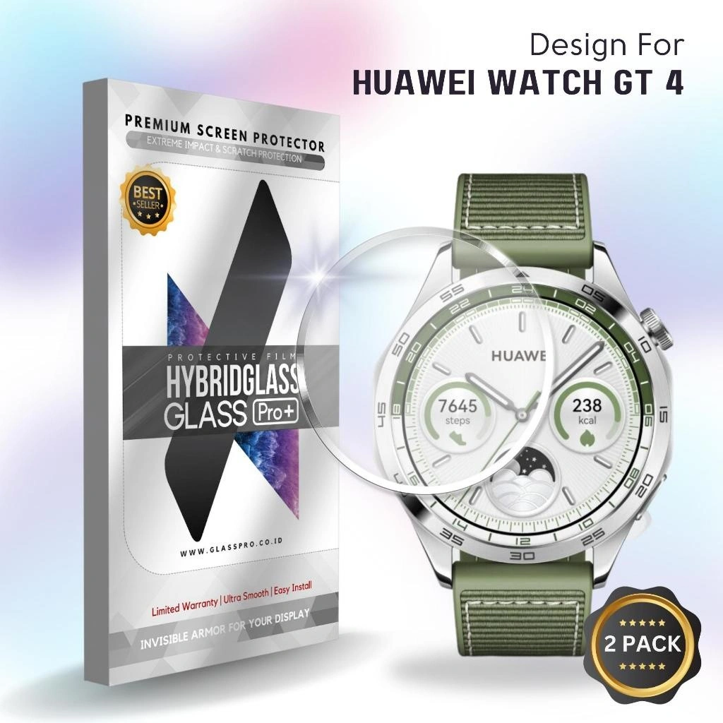 GLASS PRO HUAWEI WATCH GT 4 - Hybrid Glass Hydrogel - Smart Watch Tempered Glass