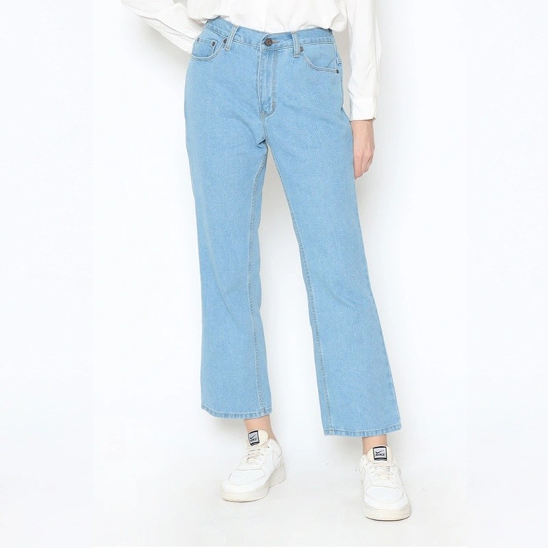 2nd RED Long Mom Jeans in Light Blue 242203