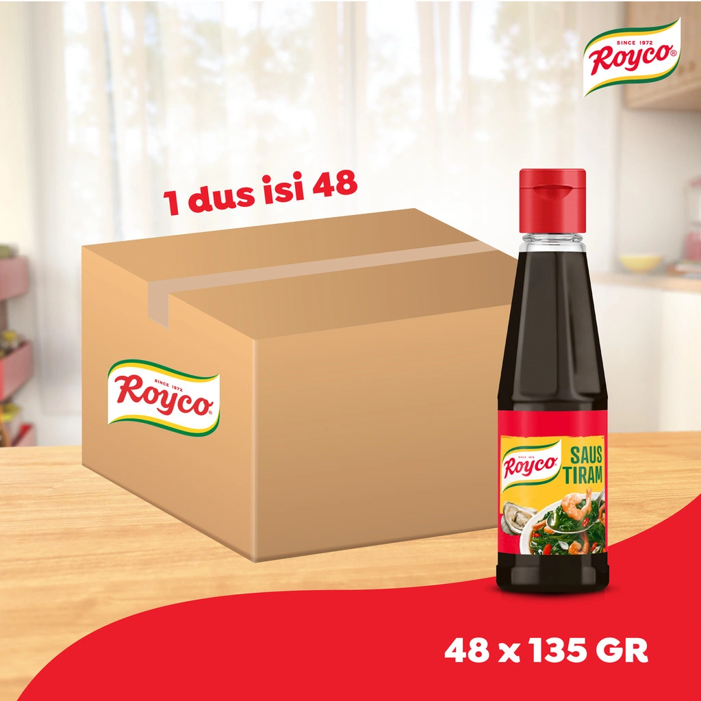 Royco Saus Tiram Bumbu Penyedap Makanan Kaya Rasa Tanpa Amis 135gr(Isi 48)