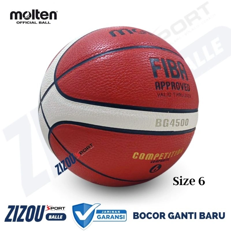 Bola basket original MOLTEN BG4500 - GG6X size 6 original training ball